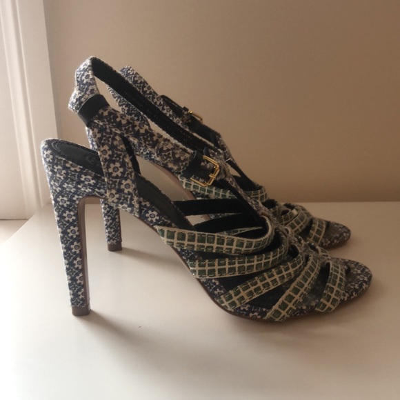Tory Burch mixed print High heel Sandal - Picture 3 of 5